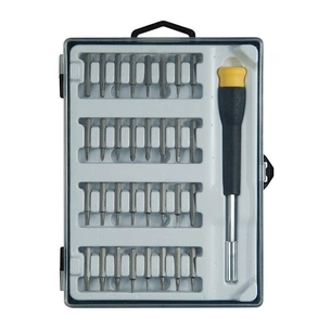 Викрутка Stanley з бітами Phillips, Pozidriv, Torx, Slotted, Sl1, Ph00, Pz0, Т5, ТТ10, L = 25 мм, 33 шт, кейс (STHT0-62634) зображення 1