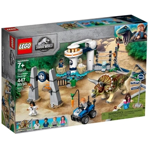 Конструктор LEGO Jurassic World Напад трицератопса 447 деталей (75937) зображення 1