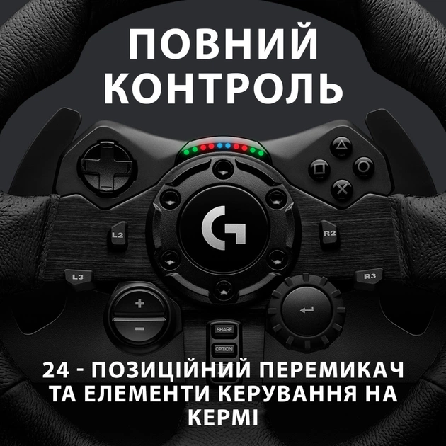 Руль Logitech G923 Racing Wheel and Pedals for PS4 and PC (941-000149) - изображение 5