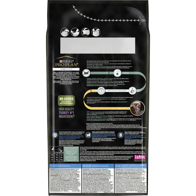 Сухий корм для кішок Purina Pro Plan LiveClear для стерилізованих котів старше 7 років 1.4 кг (7613287232731) - picture 3