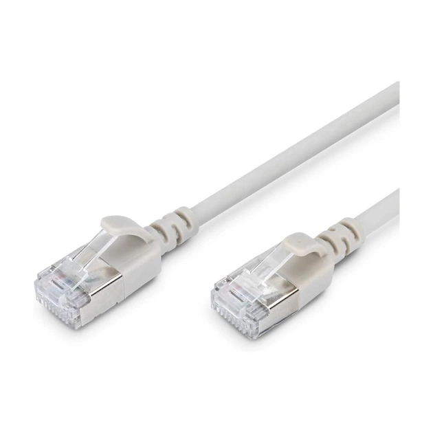 Патч-корд 3м, FTP, cat.6A, Sliim, AWG 32/7, Cu, LSZH, grey Digitus (DK-1632-A-030S) - изображение 1
