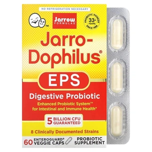Пробіотики Jarrow Formulas 5 млрд КУО, Jarro-Dophilus EPS, 60 вегетаріанських капсул (JRW-03020) зображення 1