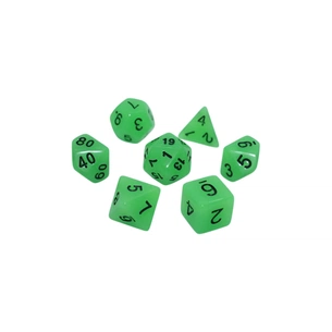 Набір кубиків для настільних ігор Games 7 Days Glow in the dark 7 Dice Set - Light green (7 шт.) (g7dglow03) зображення 1