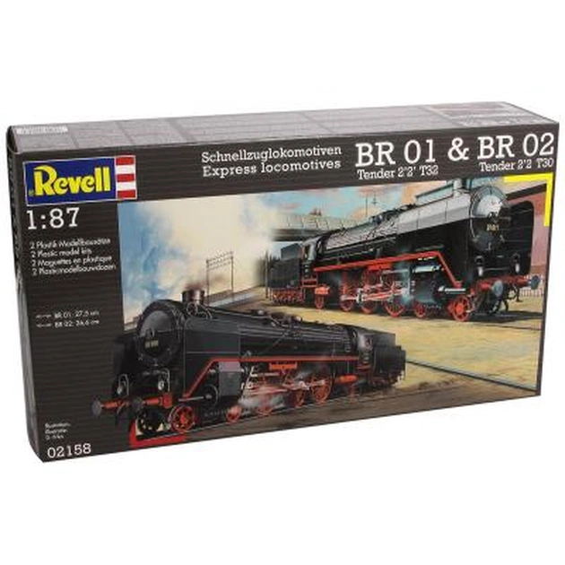 Збірна модель Revell Локомотиви BR 01 & BR 02 1:87 (2158) - зображення 1