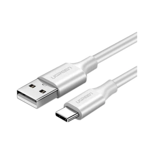 Дата кабель USB 2.0 AM to USB-C 0.5m 3.0A (18W) Nickel Plating US287 White Ugreen (60120) зображення 1