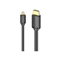 Кабель мультимедійний HDMI to Micro HDMI 1.5m V2.0 4K 60Hz 18Gbps HDR Dolby Vention (AGIBG) - зменшене зображення 2