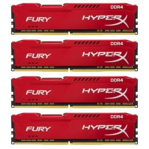 Модуль пам'яті для комп'ютера DDR4 64GB (4x16GB) 2133 MHz HyperX FURY Red Kingston Fury (ex.HyperX) (HX421C14FRK4/64) зображення 1