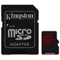 Карта пам'яті Kingston 128GB microSDXC class10 UHS-I U3 (SDCA3/128GB) - зменшене зображення 1