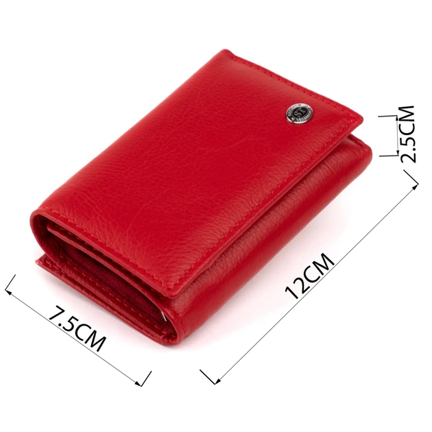 Портмоне ST Leather Из кожи Красное (19335) - изображение 3