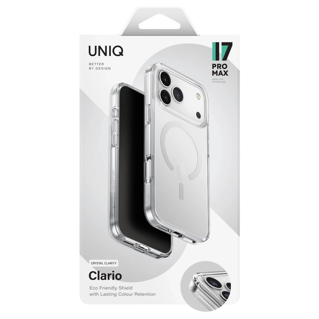 Чехол для мобильного телефона Uniq Clario Apple iPhone 17 Pro Max Transparent (8886463694824) - изображение 6
