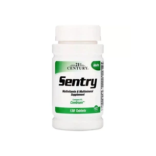 Вітамінно-мінеральний комплекс 21st Century Мультивітамінна і мультимінеральна добавка, Sentry, 130 (CEN-22380) зображення 1