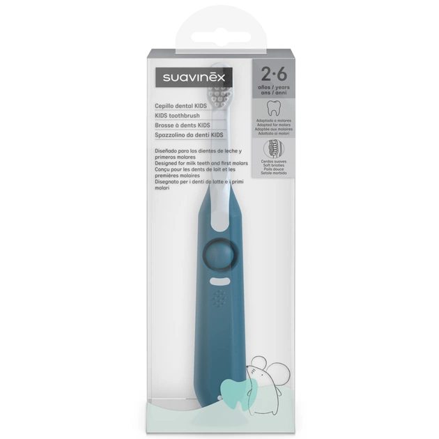 Дитяча зубна щітка Suavinex від 2 до 6 років, STAGE 2, синя (403015) - picture 5