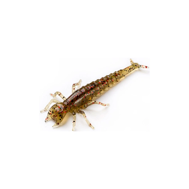 Силікон рибальський FishUP Diving Bug 2" 045 - Green Pumpkin/Red&Black (8шт/уп) (1864.01.06) - зображення 1