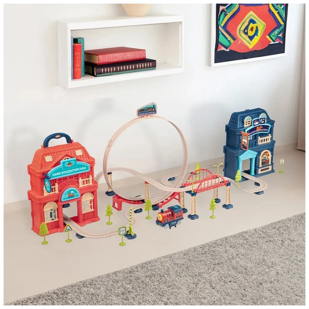 Железная дорога Otamanko Храбрый паровозик трюковая железная дорога 142 детали (89953) - изображение 9