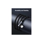 Дата кабель USB 2.0 AM to Type-C 1.0m US176 Both Angled 3A (Black) Ugreen (20856) - уменьшенное изображение 4