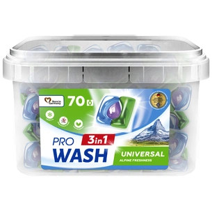 Капсули для прання Pro Wash Universal Альпійська свіжість 70 шт. (4823128004974) зображення 1