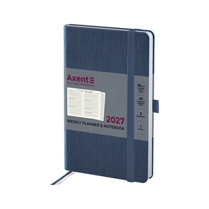 Тижневик Axent 2027 Partner Lines, 125х195, блакитний (8515-27-48-A) зображення 1