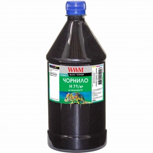 Чорнило WWM HP №711 1000г Black pigm. (H71/BP-4) зображення 1