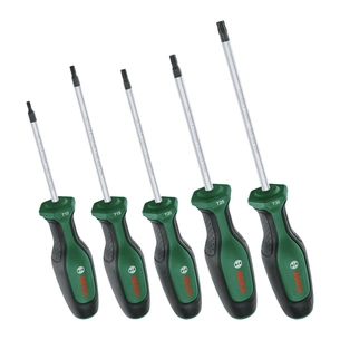Набір викруток Bosch Torx 5шт, T10, 15, 20, 25, 30. (1.600.A02.BX6) изображение 1