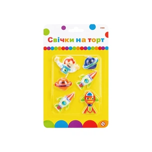 Свічка Maxi Космос 6 шт на торт (MX624028) зображення 1