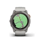 Смарт-годинник Garmin fenix 7X Pro Sapph Sol, Ti w/Gray/Orange Band, GPS (010-02778-15) - зменшене зображення 4