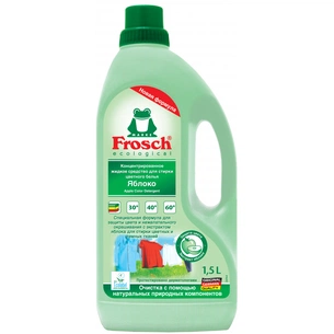 Гель для прання Frosch Яблуко для кольорової білизни 1.5 л (4009175150806) зображення 1