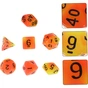 Набір кубиків для настільних ігор Games 7 Days Double Color Glow in the dark 7 Dice Set - Red-Orange (g7dglowdc03) - уменьшенное изображение 2