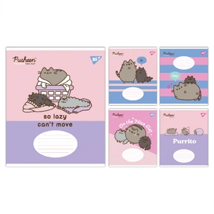Зошит Yes Pusheen The Cat А5 12 аркушів коса лінія (767614) зображення 1