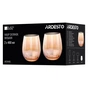 Набір склянок Ardesto Black Mars Amber 480мл, 2шт, скло, золотистий (AR2648G) - зменшене зображення 4