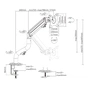 Кронштейн Brateck LDT71-C012N - зменшене зображення 5
