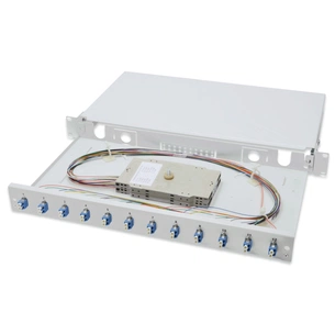 Патч-панель 1U 19", 12xLC duplex, incl, Splice Cass, OS2 Color Pigtails, Adapter Digitus (DN-96331/9) изображение 1