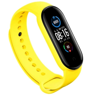 Ремінець до фітнес браслета BeCover Silicone для Xiaomi Mi Smart Band 5 Yellow (705073) зображення 1