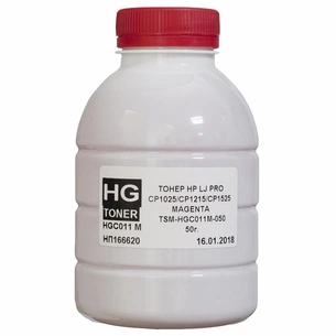 Тонер HG HP CLJ CP1025/1215/1525 50г MAGENTA (TSM-HGC011M-050) зображення 1