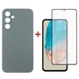 Чохол до мобільного телефона Dengos Samsung Galaxy M35 5G Carbon + glass Grey (DG-KM-101) - зменшене зображення 1