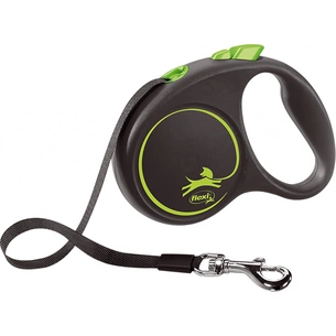 Повідець для собак Flexi Black Design S стрічка 5 м (зелений) (4000498033920) зображення 1