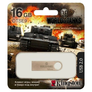 USB флеш накопичувач Kingston 16Gb DataTraveler SE9 World of Tanks edition (KC-U4616-4F) зображення 1