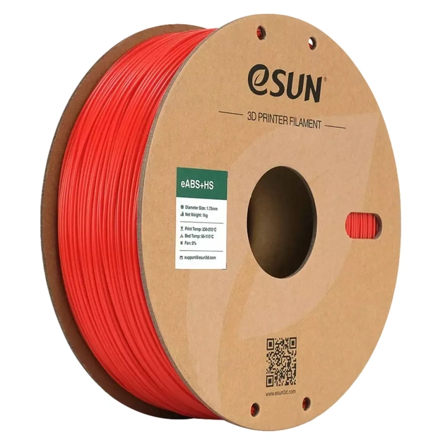 Пластик для 3D-принтера eSUN eABS-HIGH SPEED 1кг, 1.75мм, RED (EABS+HS-P175R1) - зображення 1