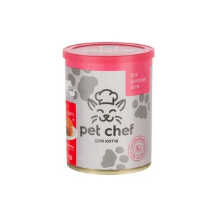 Паштет для котів Pet Chef м’ясне асорті 360 г (4820255190402) зображення 1