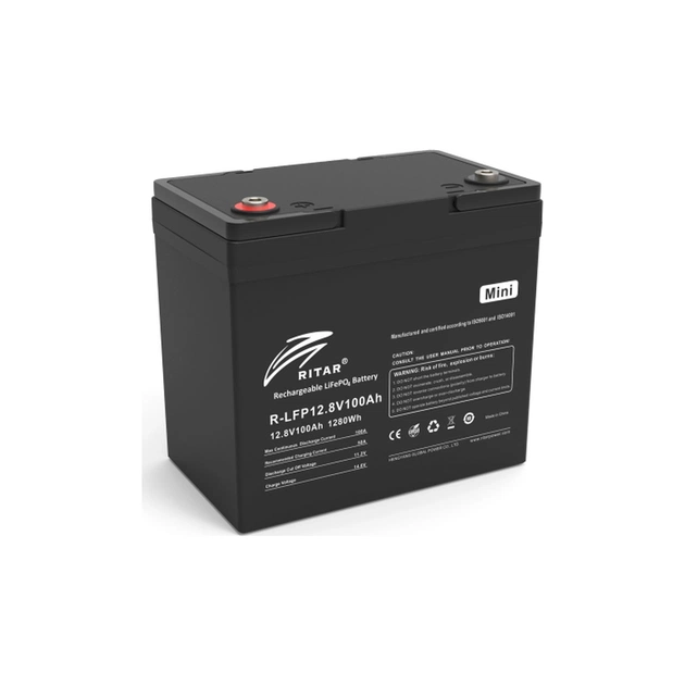 Батарея LiFePo4 Ritar R-LFP 12.8V 100Ah mini (R-LFP12.8V100AH-mini) - изображение 1