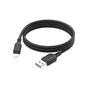 Дата кабель USB 2.0 AM to Lightning 1.0m silicone black HOCO (6931474788405) - зменшене зображення 4