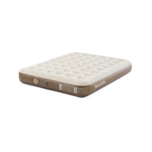 Матрац надувний Naturehike CNH23DZ10001 з помпою 200 х 150 см світло-коричневий (6976023929823) зображення 1