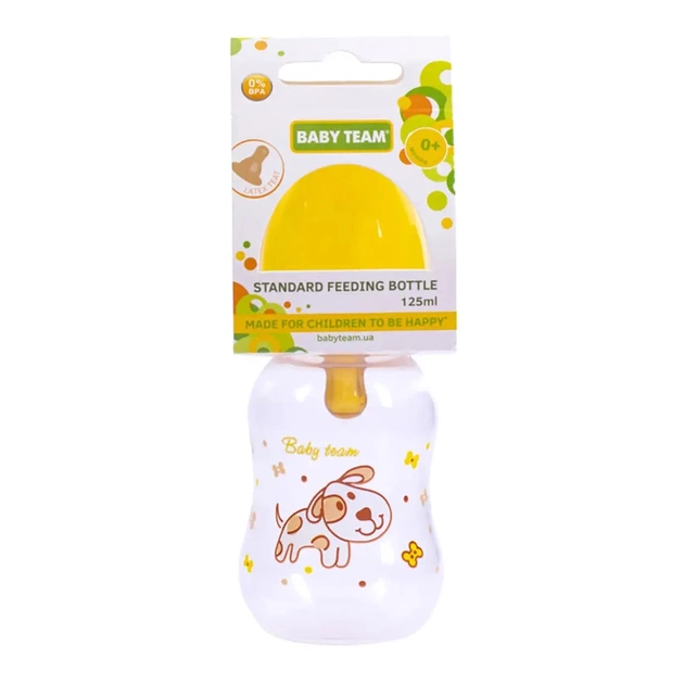 Пляшечка для годування Baby Team З латексною соскою 125 мл (4824428013000) - picture 3