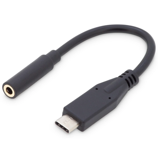 Перехідник USB-C M to 3.5mm F 0.2m Digitus (AK-300321-002-S) - зображення 1