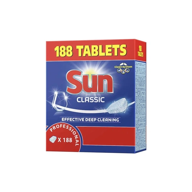 Таблетки для посудомийних машин Sun Professional 188 шт. (7615400824052) - изображение 1
