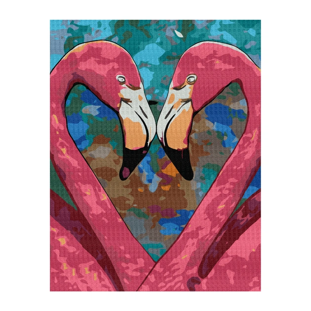 Картина по номерам Rosa Star Romantic Flamingo 35х45 см (4823098524373) - зображення 1
