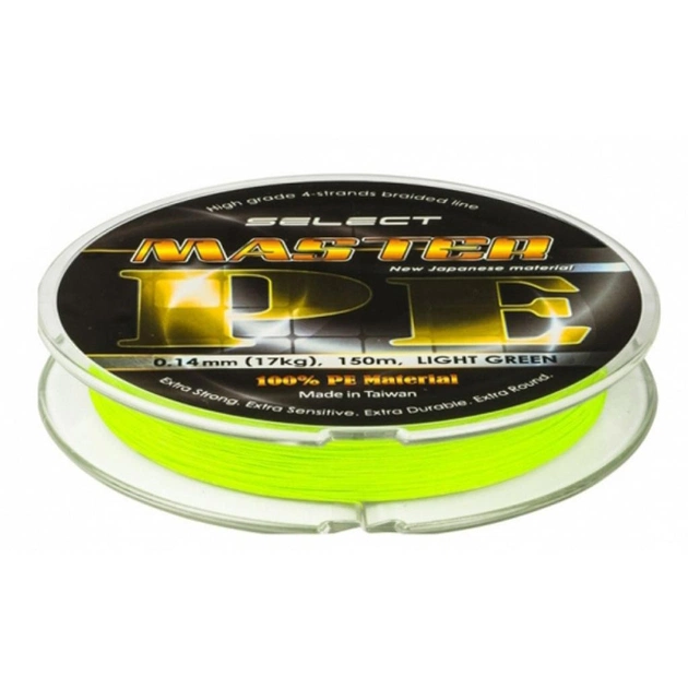 Шнур Select Master PE 150m салатовый 0.08мм 11кг (1870.01.50) - picture 2
