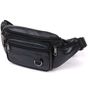 Сумка Vintage Чоловіча шкіряна на пояс Чорна (20487) - зменшене зображення 1