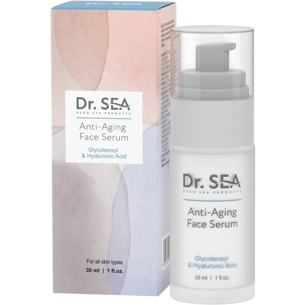 Сироватка для обличчя Dr. Sea Anti-Aging Face Serum З комплексом Glycotensyl та гіалуроновою кислотою 30 мл (7293720020752) - изображение 1