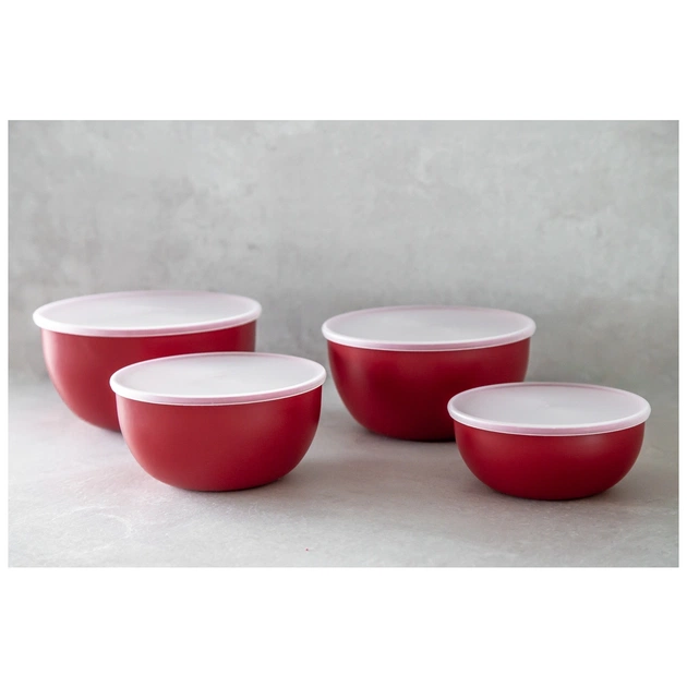 Миска KitchenAid Universal, з кришками, набір 4 шт, червоний (KQG176OSERE) - picture 7