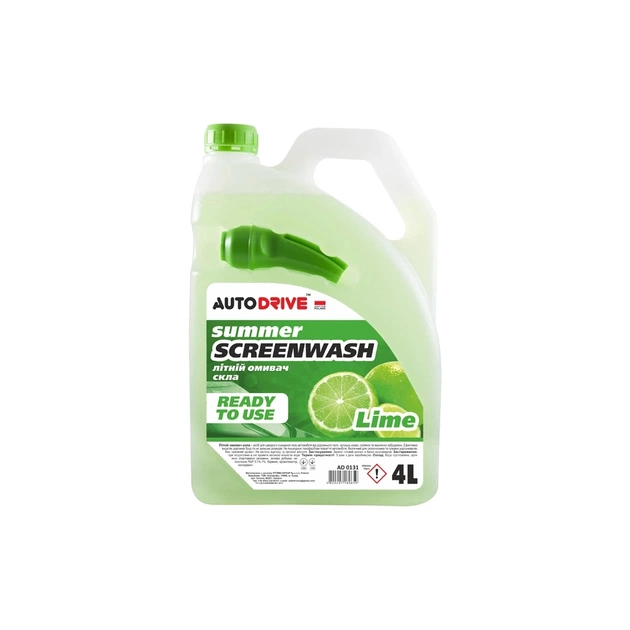 Омыватель автомобильный AUTO DRIVE Lime 4л (AD0131) - изображение 1